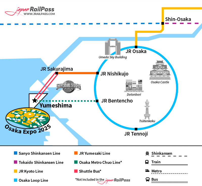 how to get to osaka expo 2025