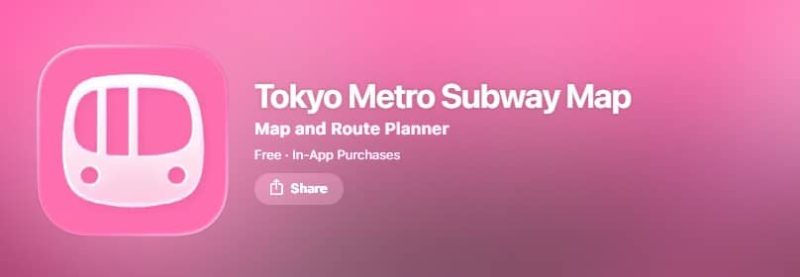 Tokyo Metro Subway Map & Route - Apple sotre