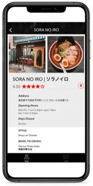 Ramen beast app for ramen enthusiasts.